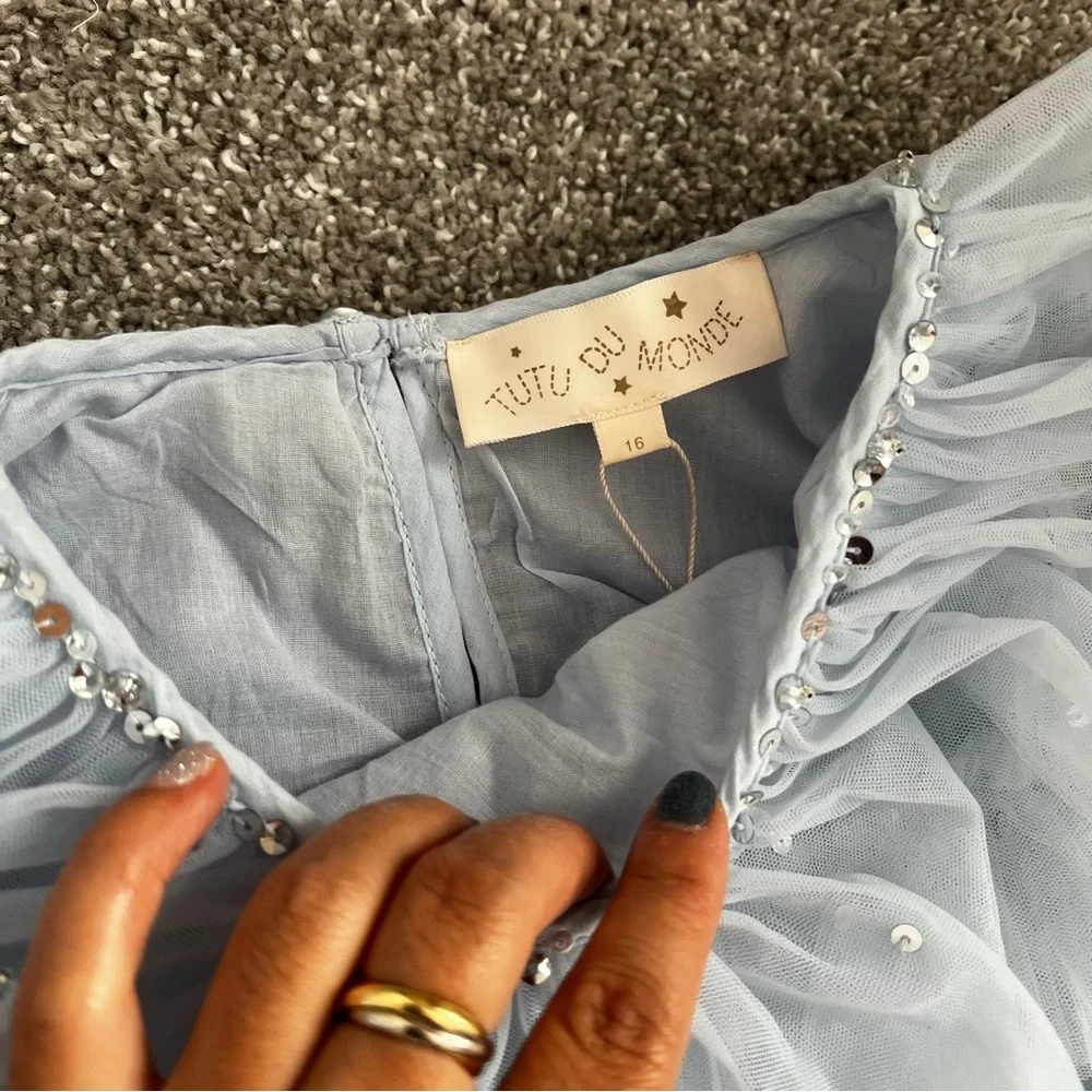 Tutu du monde dress NWT ombré blue lace dress - Picture 5 of 8